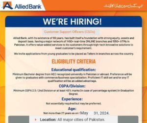 New Allied Bank Jobs 2024