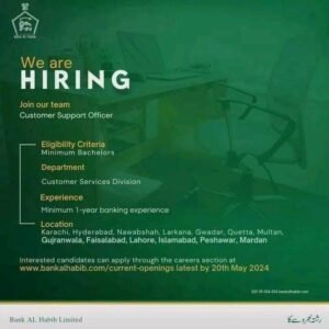 New Bank Al Habib Jobs 2024