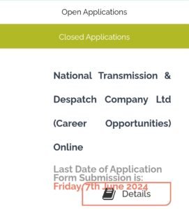 New National Transmission & Dispatch Company Jobs 2024