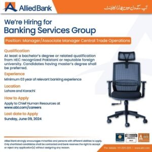 New Allied Bank Jobs 2024