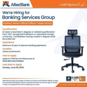 New Allied Bank Jobs 2024