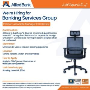 New Allied Bank Jobs 2024