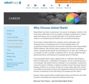 New Askari Bank Jobs 2024