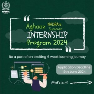 New NADRA Aghaz Summer Internship Program Jobs 2024