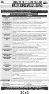 New Engro Fertilizers Limited Jobs 2024