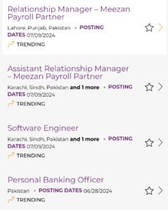 New Meezan Bank Jobs 2024