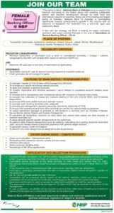 New NBP General Banking Officers-OG III Jobs 2024