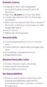 New Meezan Bank Personal Banking Officer (PBO) Jobs 2024