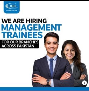 New UBL Bank Management Trainee Officers Jobs 2024