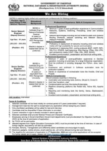 New Nadra Multiple Jobs 2024