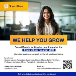 New Soneri Bank Trade Officer Program Jobs 2024