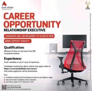 New Bank Alflaha CSO & Relationship Executive Jobs 2024