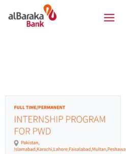 New Al Baraka Bank Internship Program Jobs 2024