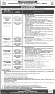 New NADRA National Database & Registration Authority Jobs 2024