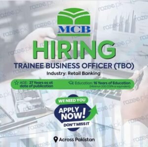 New MCB Bank Trainee Business Officer (TBO) Jobs 2024